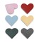 6pcs Leather Bookmarks for Women with Heart Shape, Cute Corner Bookmark, Book Accessories for Reading Lovers, Book Markers for Women